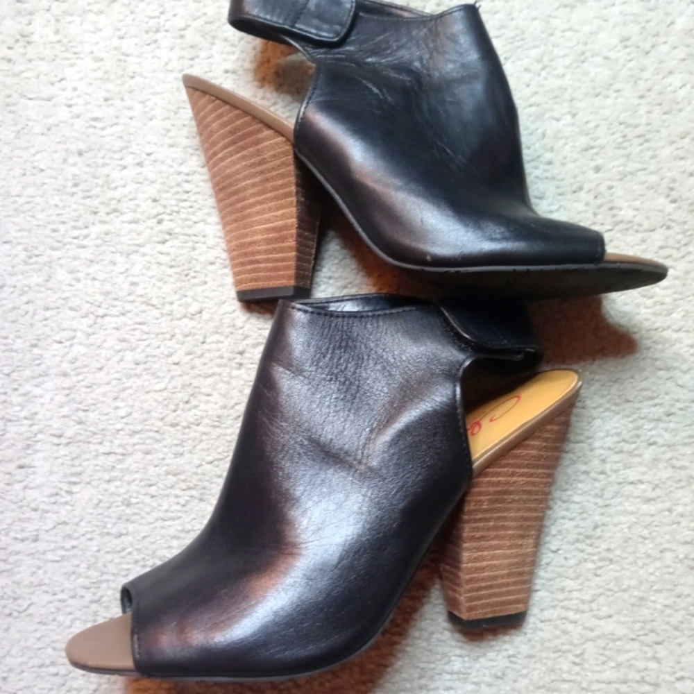 Brand new women's open back cone heels size 9.5